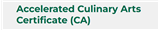 Accelerated Culinary Arts Certificate